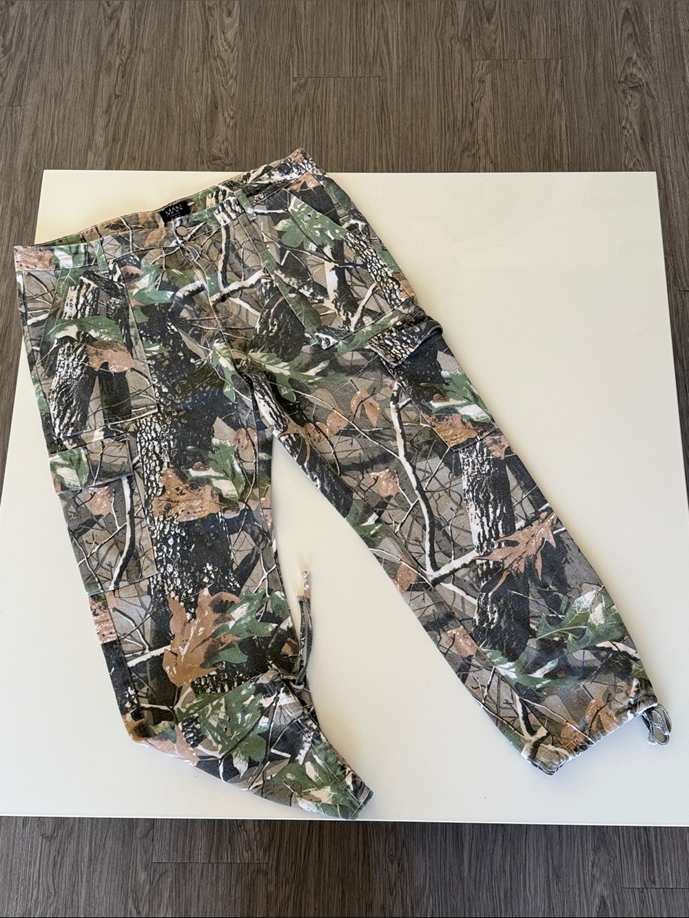 MAN boohooMAN CAMO Cargo Men’s Hunting Pants Outdoor Waist 36